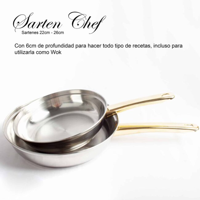 Set-2-sarten-Chef-acero inoxidable -Franquihogar