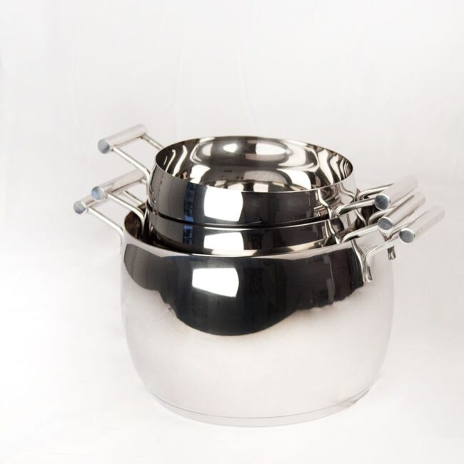 bateria de cocina acero inoxidable induccion