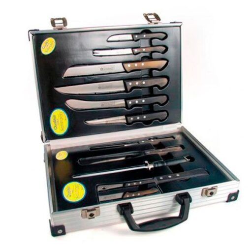 Conjunto del maletín de cuchillos de cocina Sybarite de Franquihogar, tu menaje de cocina y hogar