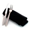 Cuchillo y tenedor con la funda del set de chuleteros Bonder de Franquihogar, menaje para tu cocina y tu hogar