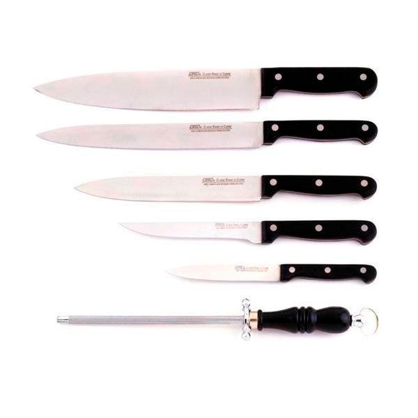 Conjunto del set de cuchillos Trazia, de Franquihogar, tu menaje de cocina y hogar