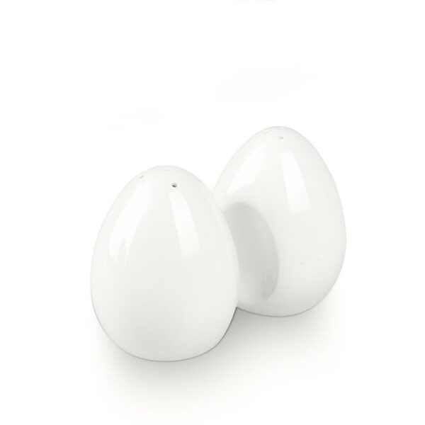 Alternative view of Juego salero y pimentero de porcelana blanca (2 piezas) Ovum