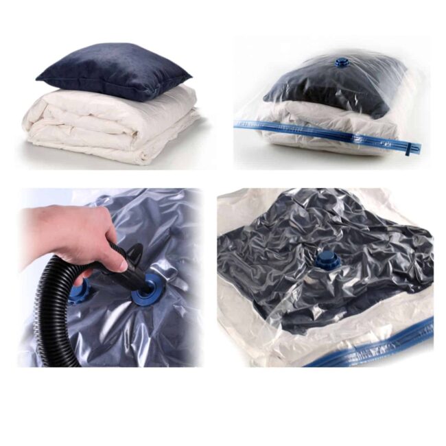 Juego de 6 Bolsas de Vacío para Almacenamiento, air , almacenamiento de ropa