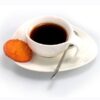 Taza y platillo para café del juego de café de porcelana Melivec de Franquihogar, tu menaje de cocina y hogar