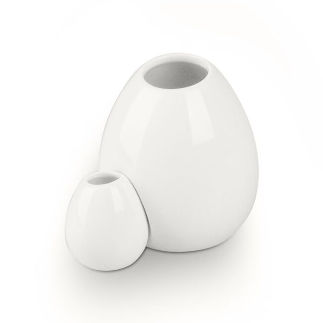 Juego de palilleros de porcelana blanca (2 piezas) Ovum 1 Cubiletes