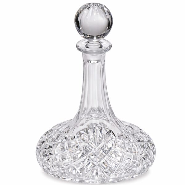 Decantador de cristal natural tallado Aurum