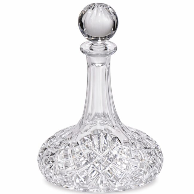 Decantador de cristal natural tallado Aurum
