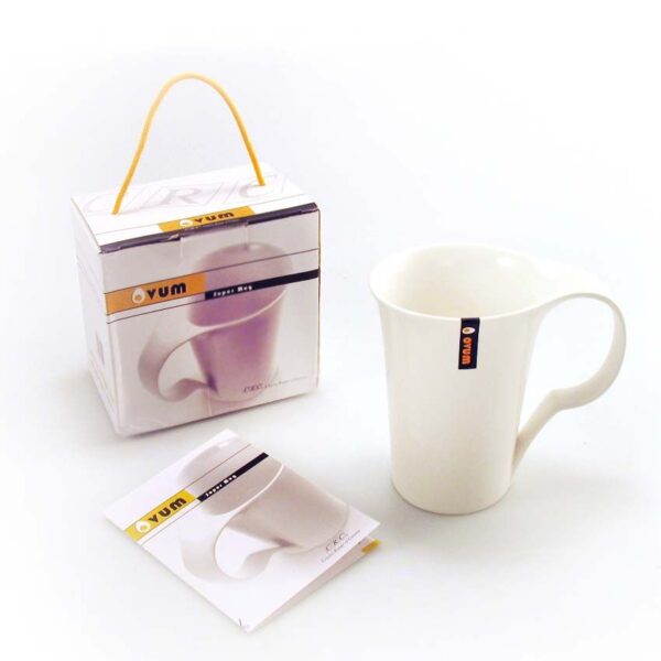 Alternative view of Taza mug de porcelana blanca (1 pieza) Ovum, 400 ml