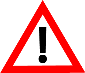 Icono de advertencia para contraindicaciones en la entrada de spa e hidromasaje del blog de Franquihogar