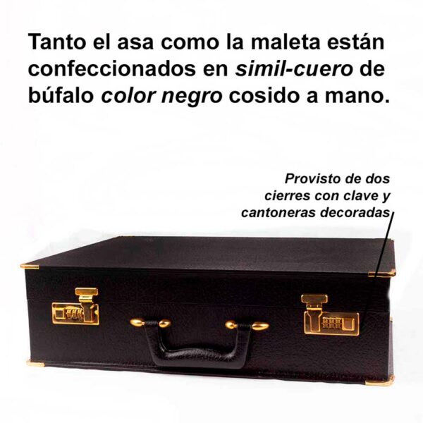 Maletín con texto