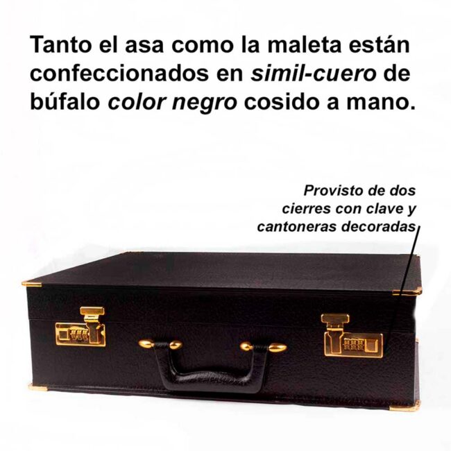 Maletín con texto