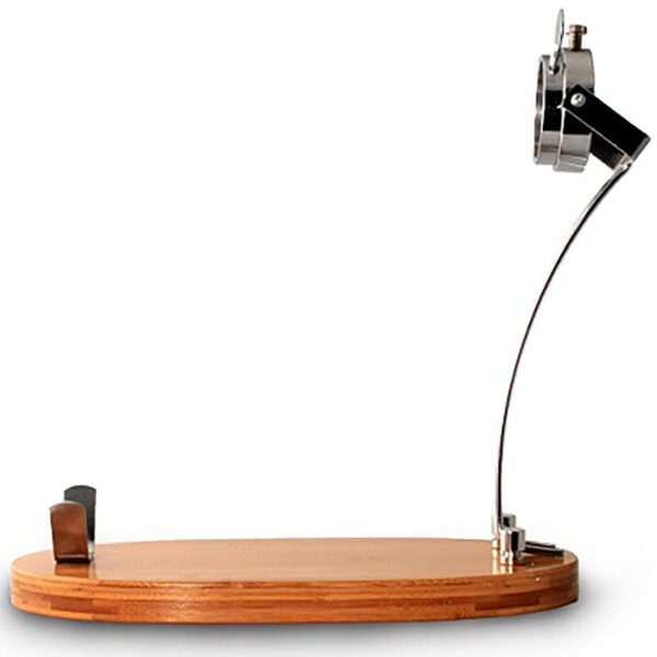 Alternative view of Jamonero giratorio con cuchillo jamonero monoblock en acero inoxidable (2 piezas) Bamboonatur