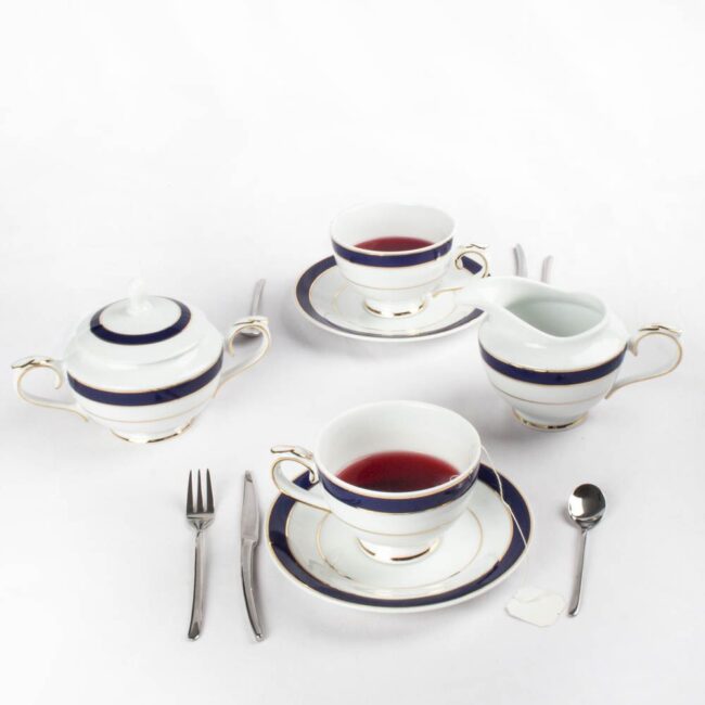 juego de cafe cobalto