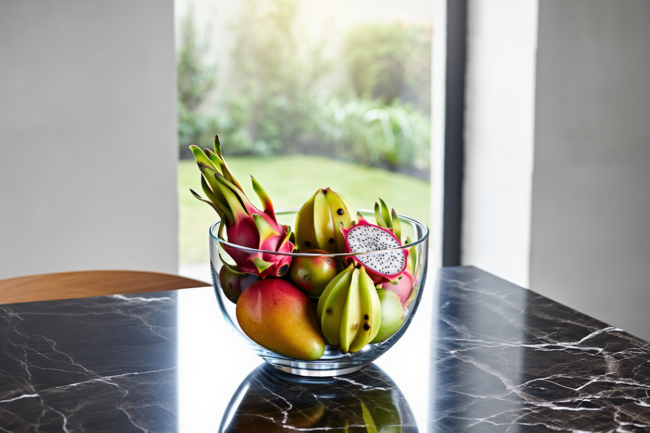 FRANQUIHOGAR florero FRUTERO capri de cristal