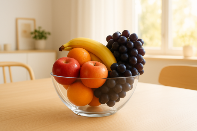 FRANQUIHOGAR florero FRUTERO capri de cristal
