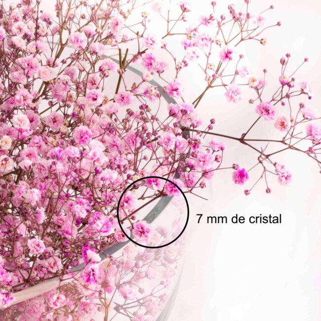 florero de cristal cotas