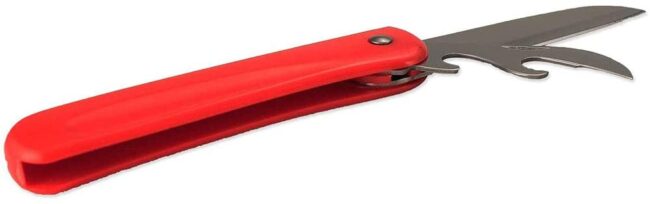 cuchillo rojo limpiasetas