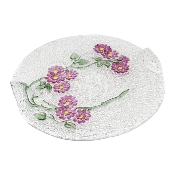Fuente de servir queso de cristal de Bohemia (1 pieza) Anemone, 35 cm