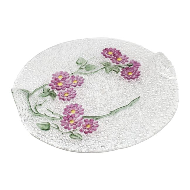 Fuente de servir queso de cristal de Bohemia (1 pieza) Anemone, 35 cm 1 anemone fuente de servir