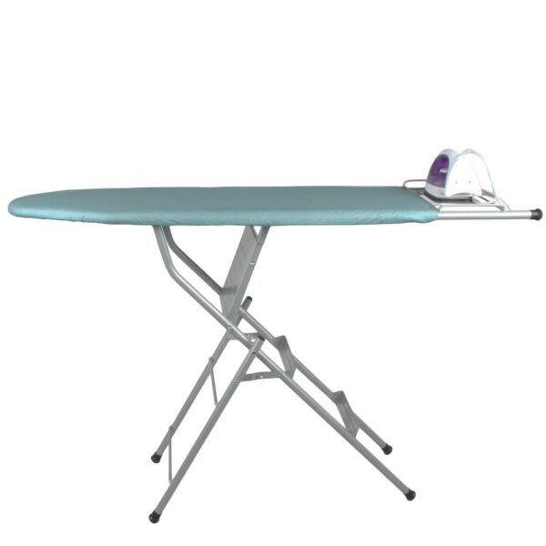 Alternative view of Tabla de planchar plegable con escalera de 3 peldaños incorporada (1 pieza), fácil conversión, robusta y estable, soporta hasta 150 kg de peso