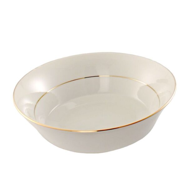 Ensaladera de porcelana blanca Bremen