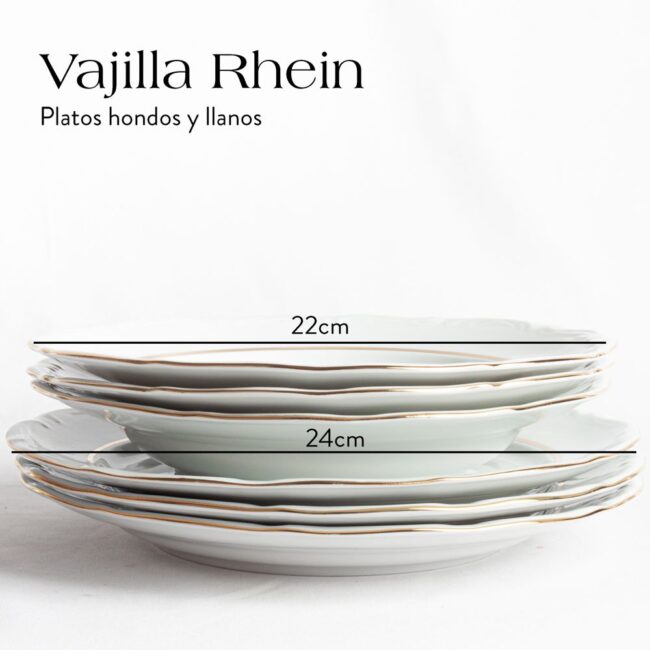 Vajilla Rhein platos 18