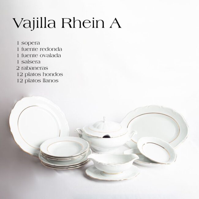 Rhein vajilla platos 18