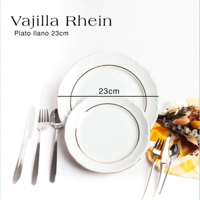 Vajilla Rhein platos 18