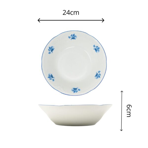 Alternative view of Ensaladera de Porcelana (1 Pieza)Lubeck Blue, Duradera y Aptas para Lavavajillas, Ideal para Ensaladas, Guarniciones y Aperitivos