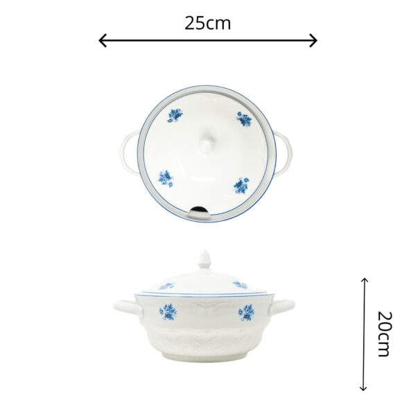 Alternative view of Sopera de porcelana blanca Lubeck  blue 2,5 l