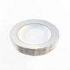 Juego Platos Hondos de Porcelana Blanca (6 piezas)Rhein con Borde Dorado – Vajilla de filo de oro para Sopas cremas. Celebraciones y regalos 2 2RHEIN 6 HONDOS
