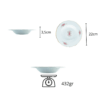 plato porcelana sopa hondo 22 cm 432gr