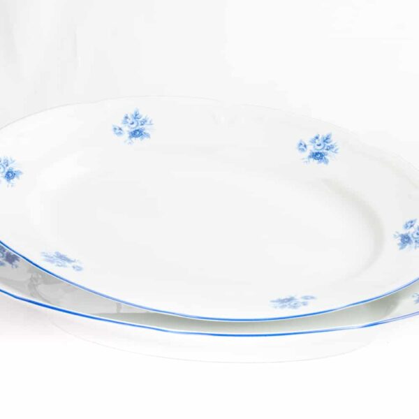 vajilla BANDEJA lubeck blue porcelana blanca fine porcelain