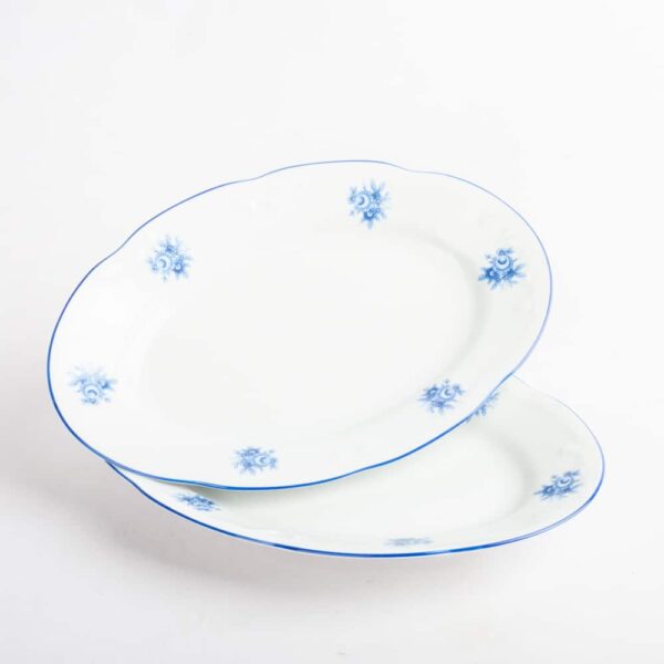 vajilla BANDEJA lubeck blue porcelana blanca fine porcelain