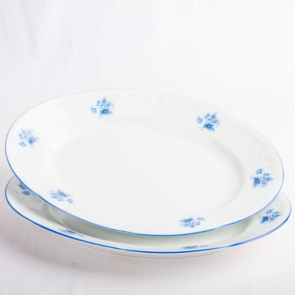 vajilla BANDEJA lubeck blue porcelana blanca fine porcelain