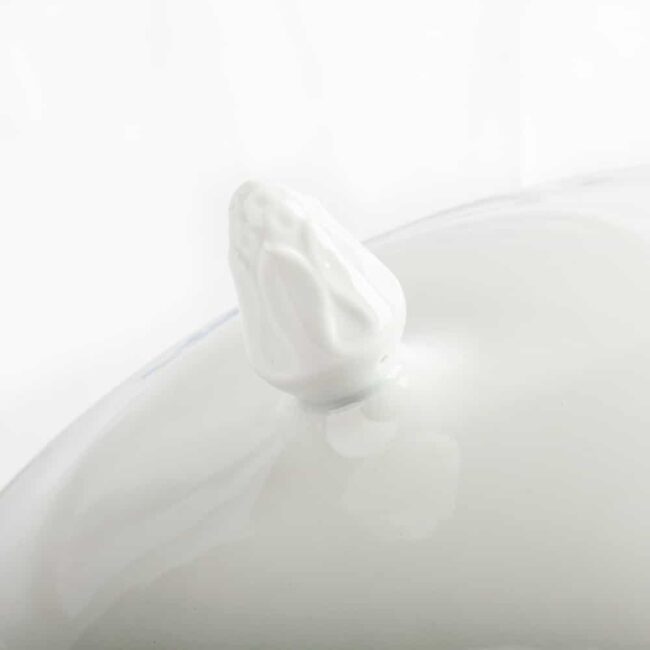 vajilla Sopera lubeck blue porcelana blanca fine porcelain