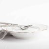 plato porcelana blanca hondo sena