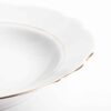 plato porcelana blanca hondo sena