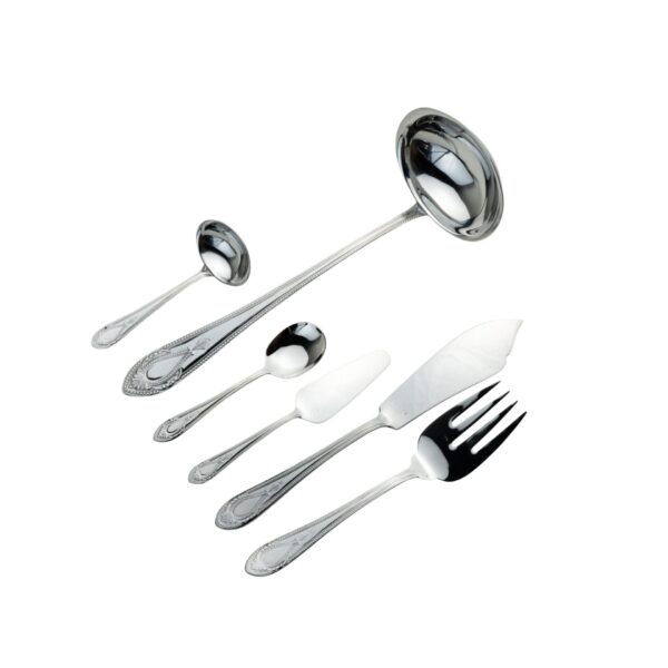 CUBIERTOS SERVIR CAZO CUCHARON CAZO SALSA PALA TARTA PALA SERVIR PESCADO CUBERTERIA EN ACERO INOXIDABLE 18/10 MODELO 1285 ACERO 304 MARCA CRC