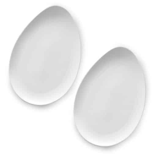 plato porcelana blanca 30cm ovum