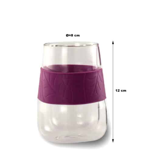 vasos CAFE doble capa borosilicato
