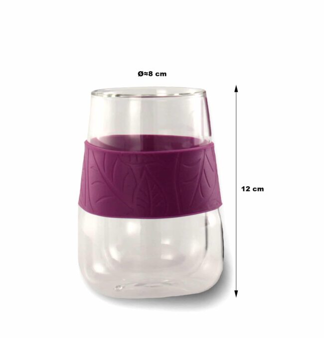 vasos CAFE doble capa borosilicato