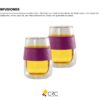 vasos CAFE doble capa borosilicato