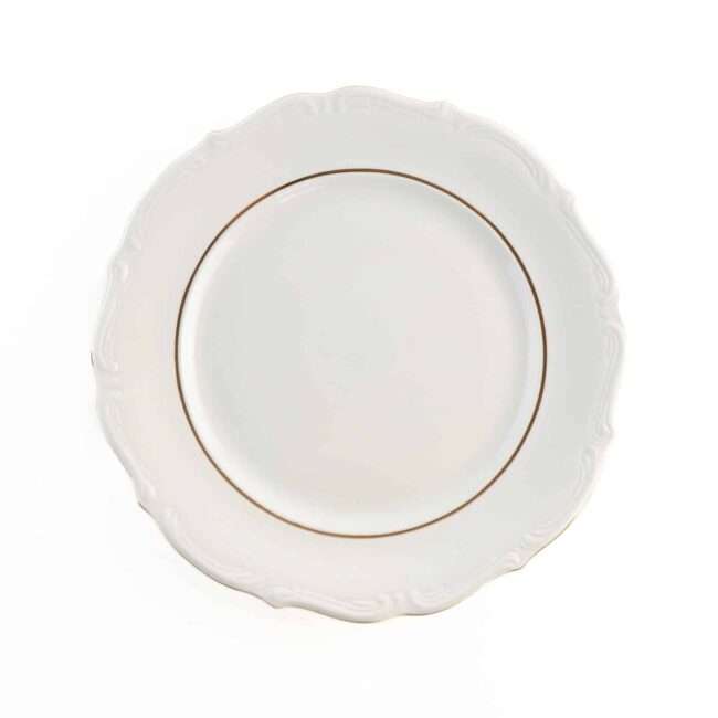 plato presentación porcelana blanca fuente rhein