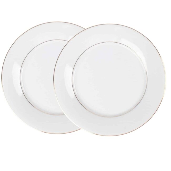 plato presentación porcelana blanca fuente