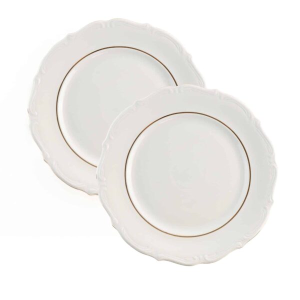 plato presentación porcelana blanca fuente rhein