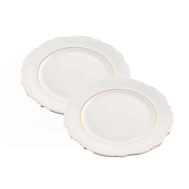 plato presentación porcelana blanca fuente rhein