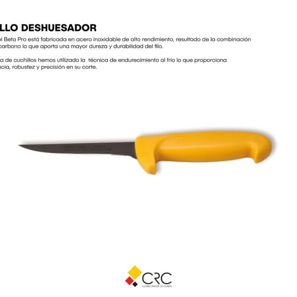 Alternative view of Cuchillo Deshuesador Profesional 13 cm – Steel Beta Pro