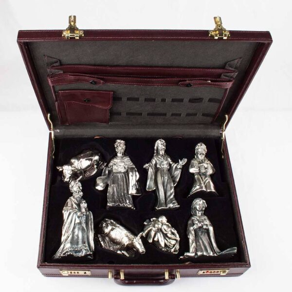 Alternative view of Belén de Navidad Nacimiento (8 piezas) en Plata Vintage