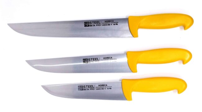 Juego de 3 Cuchillos de Chef Beta Steal Pro